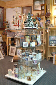 Witt's Custom Framing gallery interior, Elkader, Iowa