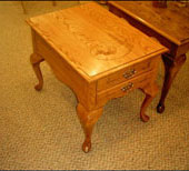 M.L. Witt handmade wood accent table — handcrafted heirloom