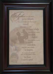 Framed inspirational print — Father's Day